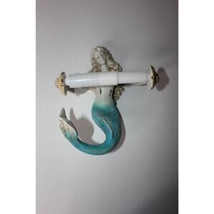 unique ocean-themed toilet paper roll holder 9"tall 7" wide (F)